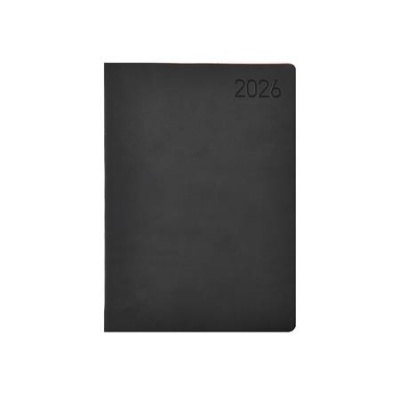 Naptár, tervező, B6, heti, TOPTIMER "Madeira", fekete-bordó